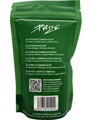 PURIZE® – Regular Size Short Aktivkohlefilter weiss x50