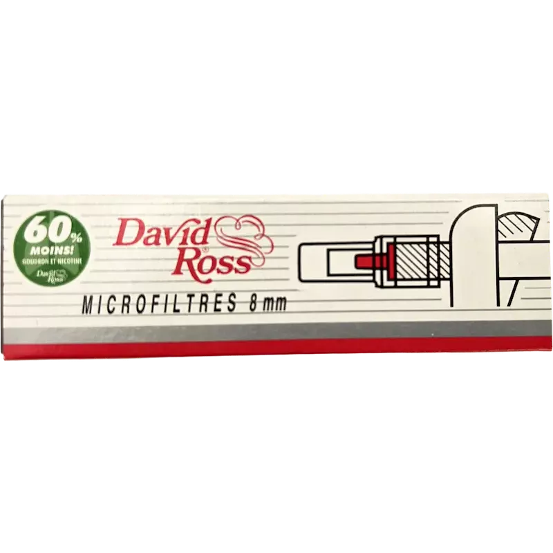 David Ross – Micro Filter Zigarettenfilter Ø 8 mm (10 pcs)