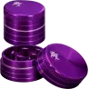 Black Leaf – Mini Grinder a 2 parti in alluminio Ø29mm Viola