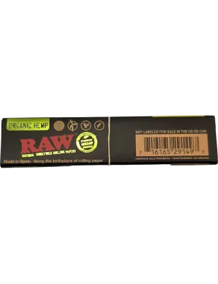 RAW – Black Organic Hemp Cartine Kingsize Slim 32 cartine