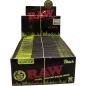 RAW – Black Organic Hemp Feuilles à rouler Kingsize Slim Box 50 paquets