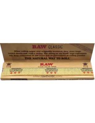 RAW – Classic Kingsize Slim Feuilles à rouler 32 feuilles