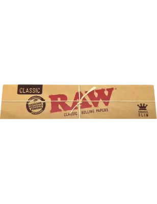 RAW – Classic Kingsize Slim Feuilles à rouler 32 feuilles