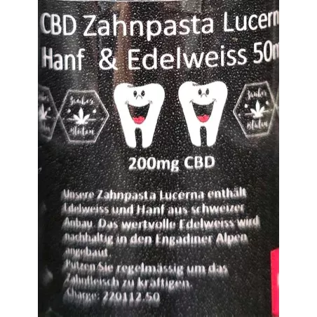 Zauber Blüten – Dentifrice CBD Edelweiss Lucerna 50 ml