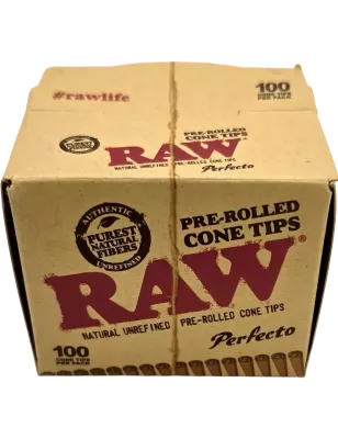 RAW – Pre-Rolled Cone Tips Perfecto Filters 100 pcs