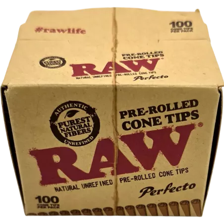 RAW – Pre-Rolled Cone Tips Perfecto Filter 100 pcs