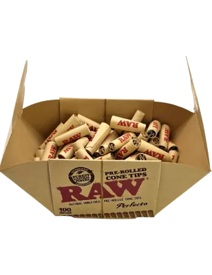 RAW – Pre-Rolled Cone Tips Perfecto Filtres 100 pcs