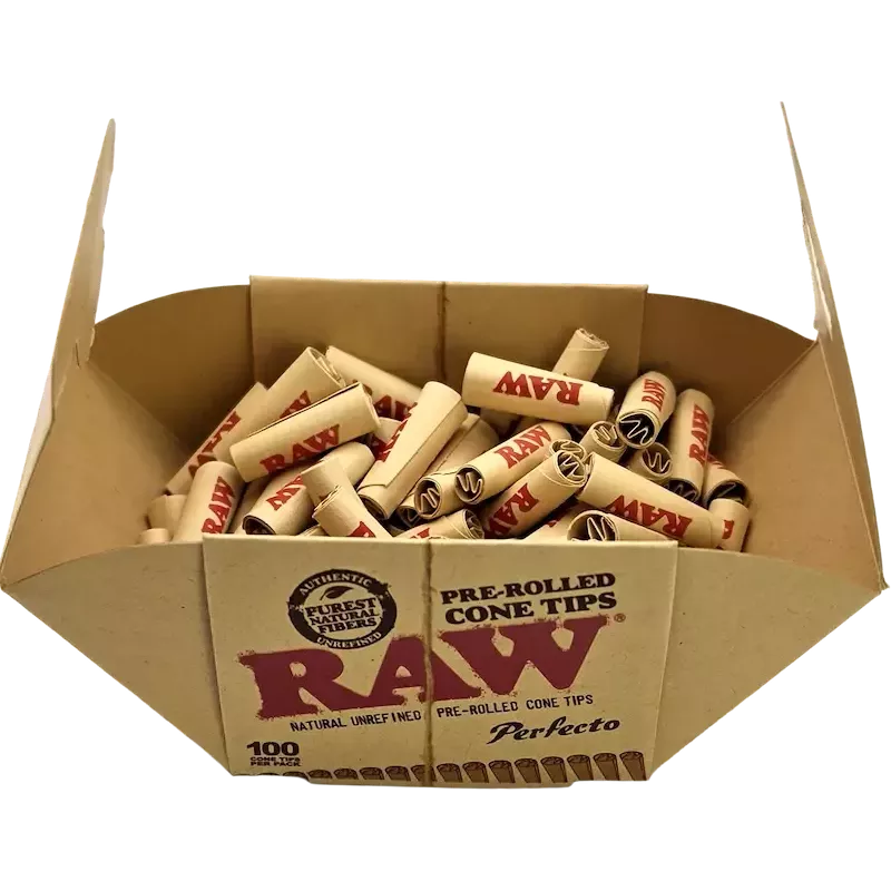 RAW – Pre-Rolled Cone Tips Filtri 100 pezzi