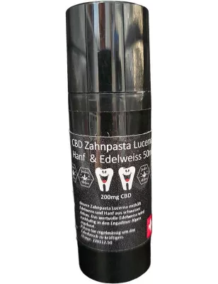 Zauber Blüten – CBD Zahnpasta Lucerna Hanf Edelweiss 50 ml