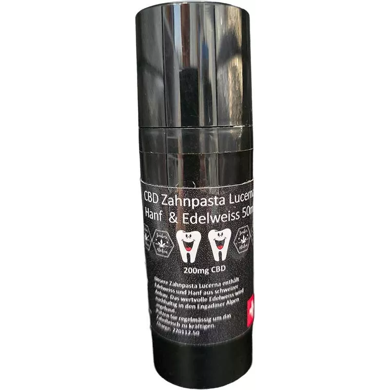 Zauber Blüten – CBD Zahnpasta Lucerna Hanf Edelweiss 50 ml