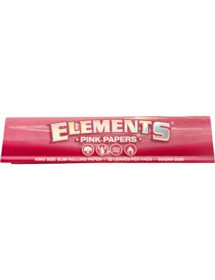 Elements – Pink King Size Slim Feuilles 32 pcs