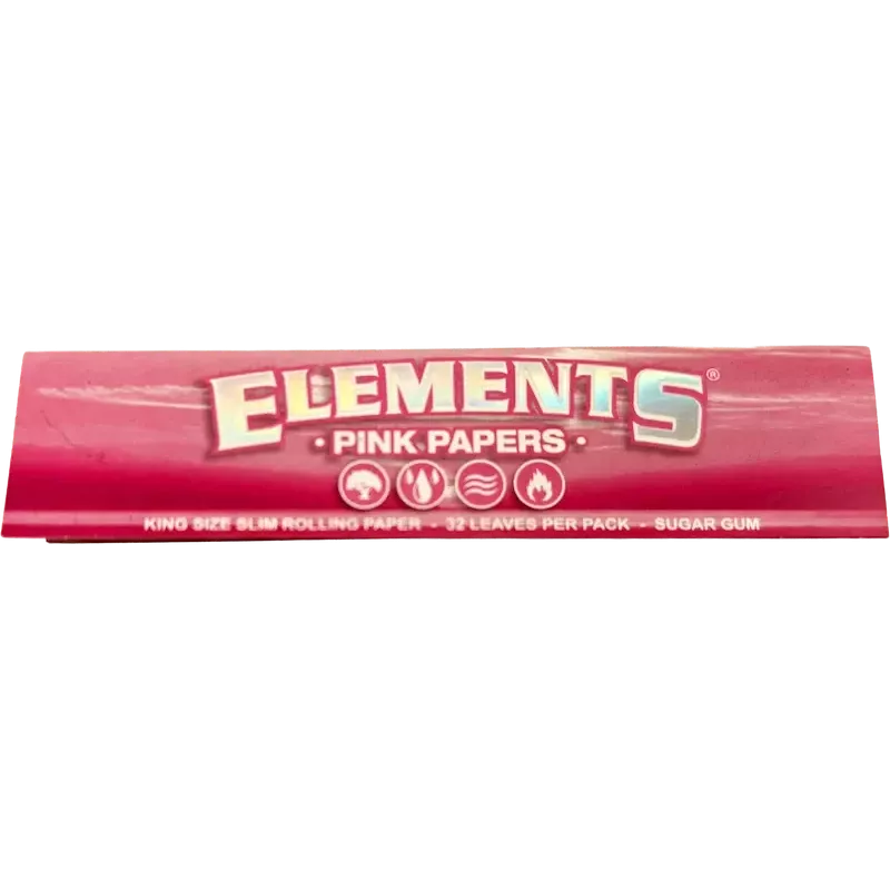 Elements – Pink King Size Slim Papers 32 pcs