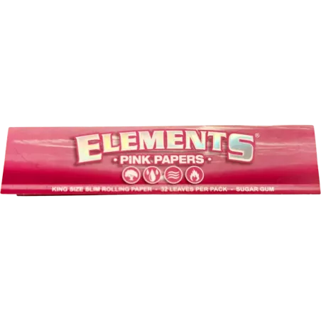 Elements – Pink King Size Slim Blättchen 32 pcs