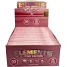 Elements – Pink King Size Slim Blättchen Box 50 x 32 pcs