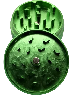 Generic – Grinder Silicone Coated Green 2-teilig 50 mm