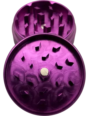 Generic – Grinder rivestito in silicone viola 2 parti 50 mm