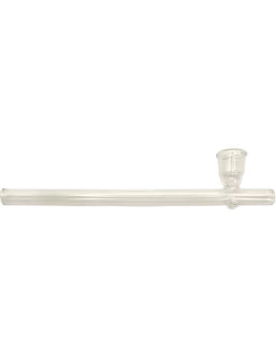 Glass – Straight Glass Pipe 20 cm with Stand