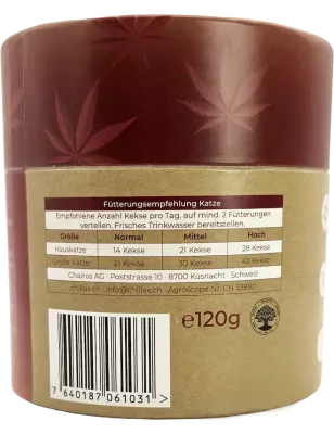 Chillax – Biscotti per gatti all’erba gatta CBD 0,2 mg