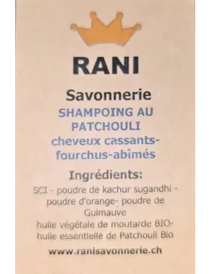 Rani Savonnerie – Gaiabis al patchouli Shampoo alla canapa 60 g