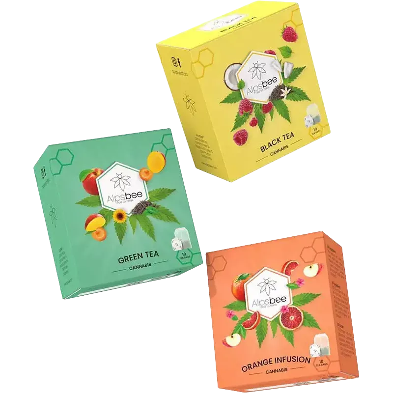 Alpsbee – Coffret Collection Thés Cannabis 3 variétés