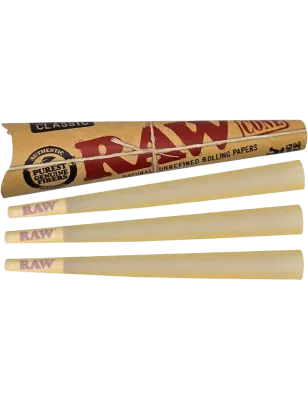 Raw – Cone Classic Kingsize 3 pièces – Cônes pré-roulés