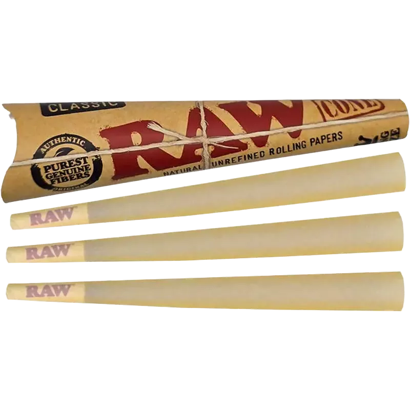 Raw – Cone Classic Kingsize 3 pièces – Cônes pré-roulés