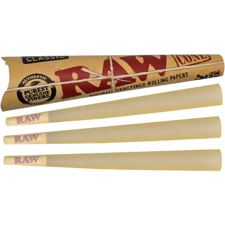Raw – Cone Classic Kingsize 3 pièces – Cônes pré-roulés