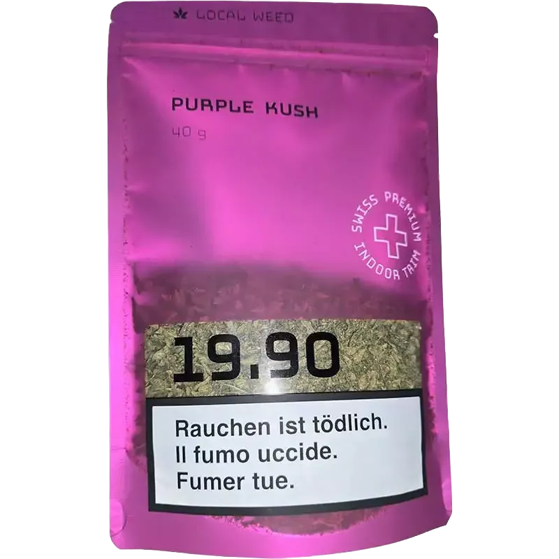 Local Weed – Purple Kush CBD Trim Indoor 40g
