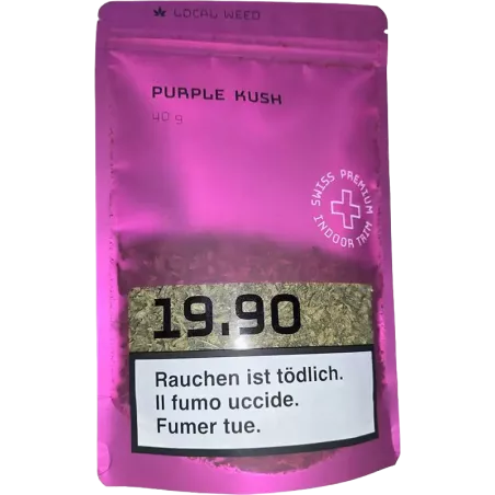 Local Weed – Purple Kush CBD Trim Indoor 40g