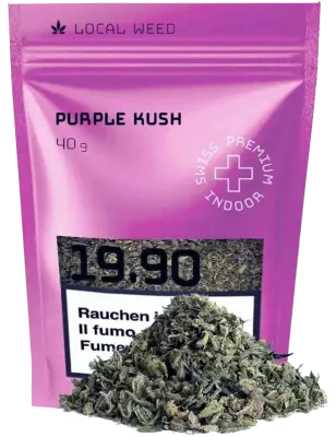 Local Weed – Purple Kush CBD Trim Indoor 40g