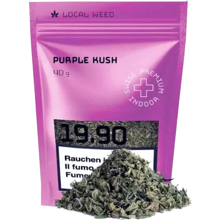 Local Weed – Purple Kush CBD Trim Indoor 40g