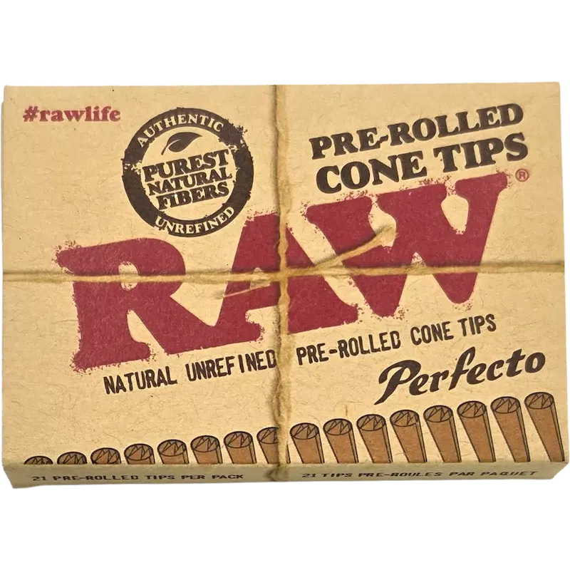 RAW – Perfecto Pre-Rolled Cone Tips 21 pcs