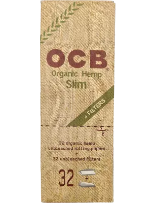 OCB – Organic Hemp Slim + Tips Box 50 pcs