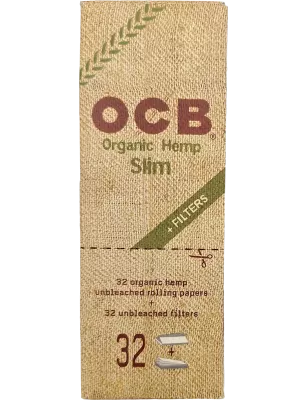 OCB – Organic Hemp Slim + Tips Box 50 pcs