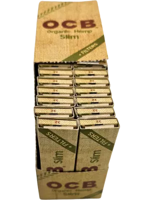 OCB – Organic Hemp Slim + Tips Box 50 pcs