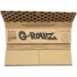 G-Rollz – Pets Rock Rap Unbleached King Size Slim Papers + Tips box complète de 25 booklets