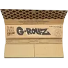 G-Rollz – Pets Rock Rap Unbleached King Size Slim Papers + Tips box complète de 25 booklets