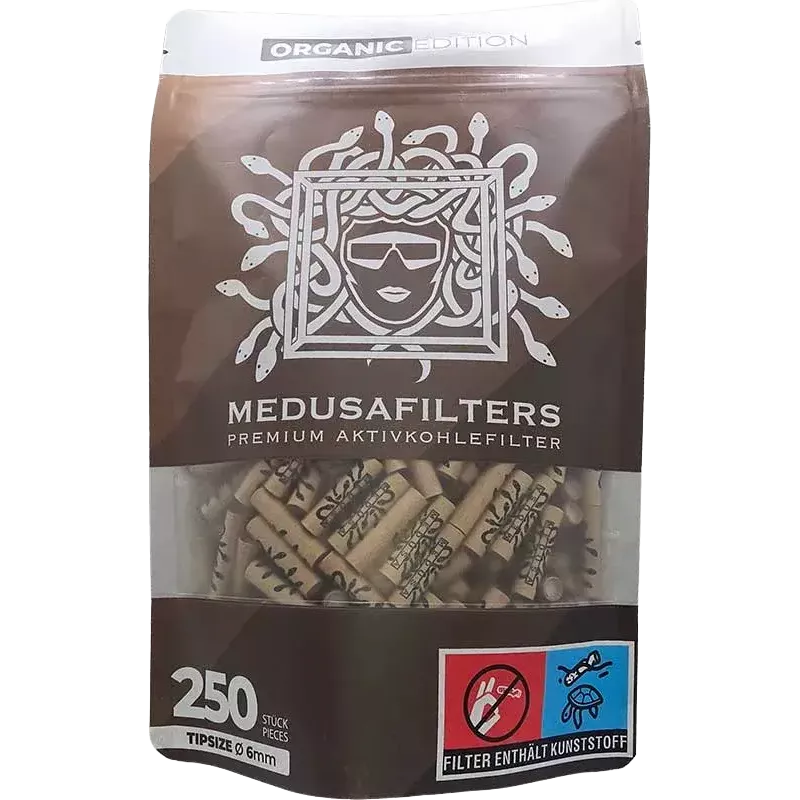 Medusafilters – Filtres Charbon Actif 6 mm (250 pièces) Organic