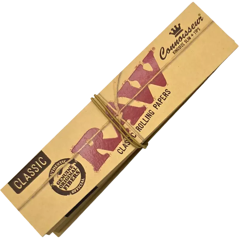 RAW – Connoisseur King Size Slim – Feuilles + Tips