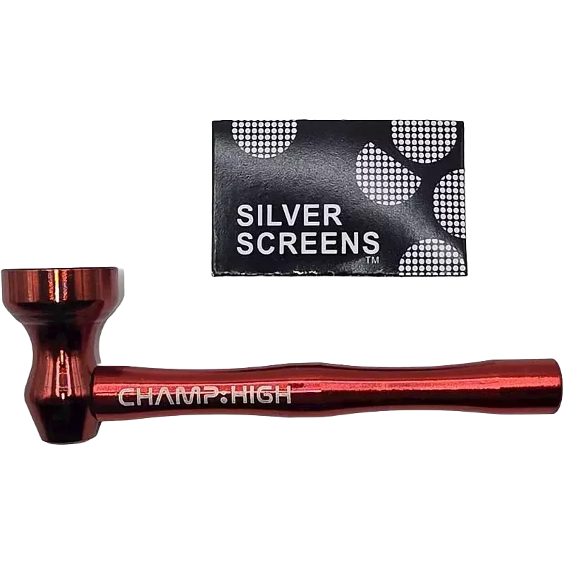 Champ High – Pipe Mini Métal 8.5 cm Rouge