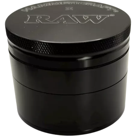 RAW x Hammercraft – Aluminium Grinder Schwarz 4-teilig 63 mm