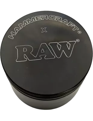 RAW x Hammercraft – Grinder Aluminium Noir 4 parties 63 mm