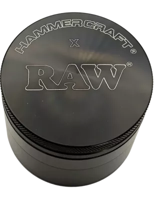 RAW x Hammercraft – Grinder Aluminium Noir 4 parties 63 mm