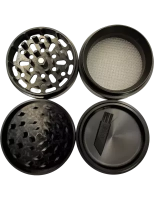 RAW x Hammercraft – Black Aluminium 4-Piece Grinder 63 mm