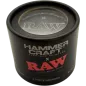 RAW x Hammercraft – Grinder Aluminium Noir 4 parties 63 mm