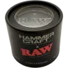 RAW x Hammercraft – Black Aluminium 4-Piece Grinder 63 mm