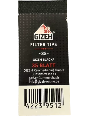 GIZEH BLACK – Filter Tips Regular
