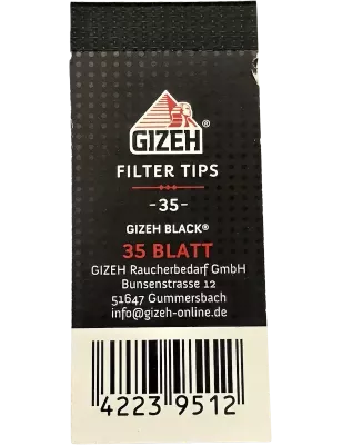 GIZEH BLACK – Filter Tips Regular