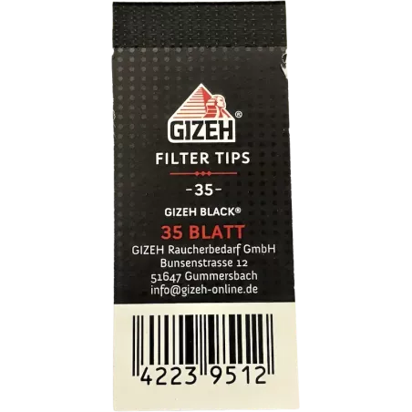 GIZEH BLACK – Filter Tips Regular