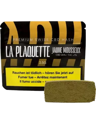 La Plaquette – Jaune Mousseux 26 % CBD 3,5g